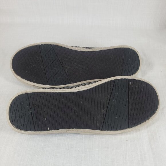 Womens Toms Black White Chevron Pattern Slide On Shoes Sz W7 - Picture 5 of 8